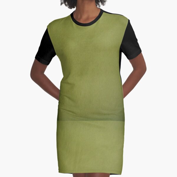 Green, surface, homogenous, smuth Graphic T-Shirt Dress