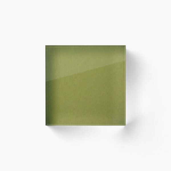 Green, surface, homogenous, smuth Acrylic Block