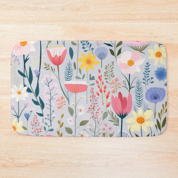 Item preview, (Non Pattern)Enchanted Flora: Boho Art Minimalist pastel-colored wildflowers. designed and sold by AlienSkinEyes.