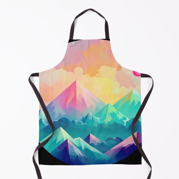 Item preview, Mountain Sunset: Gradient Lowpoly Circle Art designed and sold by Yambuto.