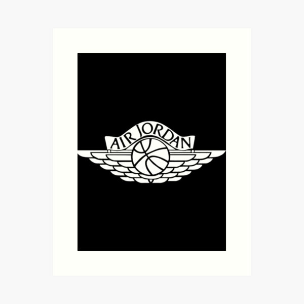 black and white jordan symbol