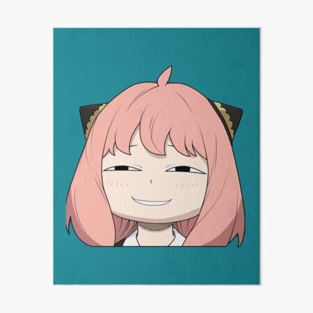 Anya Smug [colour variant]  Sticker for Sale by Ionfoxg