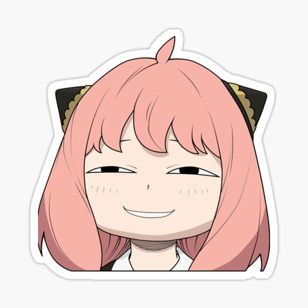 Anya Smug Face Stickers for Sale