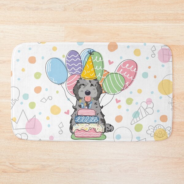 Item preview, Blue Merle Cockapoo Cavapoo Birthday Party designed and sold by Lulupainting.