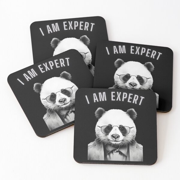 Item preview, I Am Expert - Panda In Glasses designed and sold by MarcinCollie.