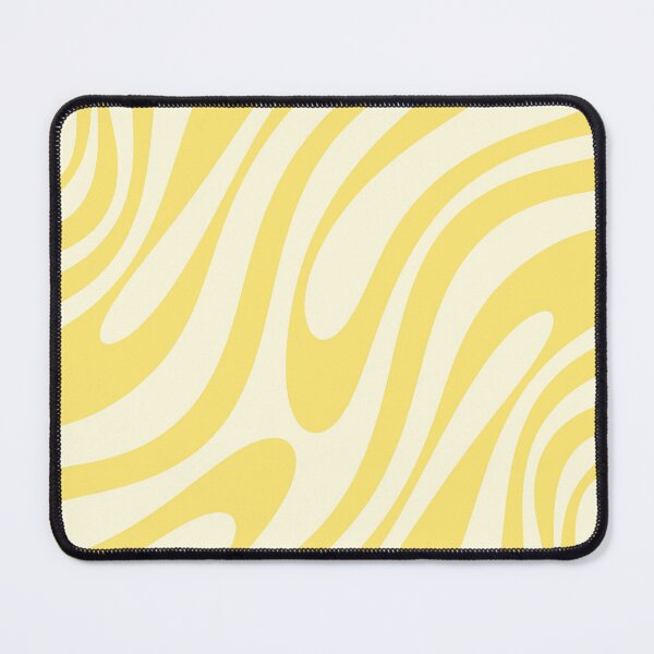 Item preview, Wavy Loops Retro Abstract Pattern in Yellow designed and sold by kierkegaard.