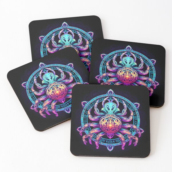 Item preview, Cosmic Kaleidoscope: Psychedelic Neon Star Sign Collection designed and sold by KaonDesign.