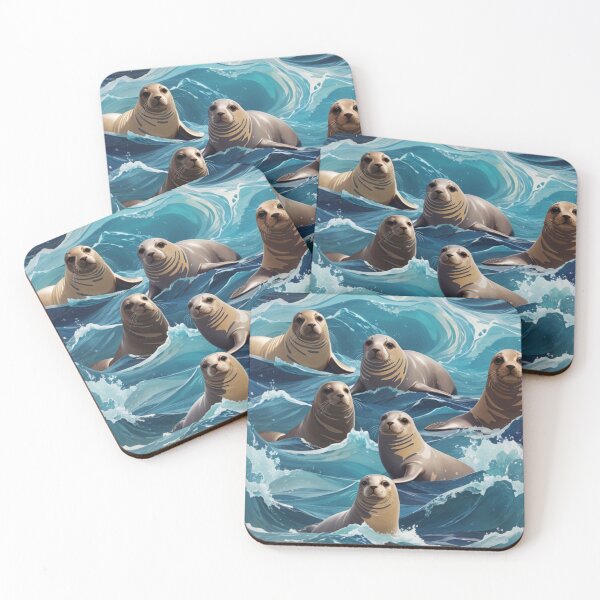 Item preview, Cute Seals  designed and sold by SealsHaven.