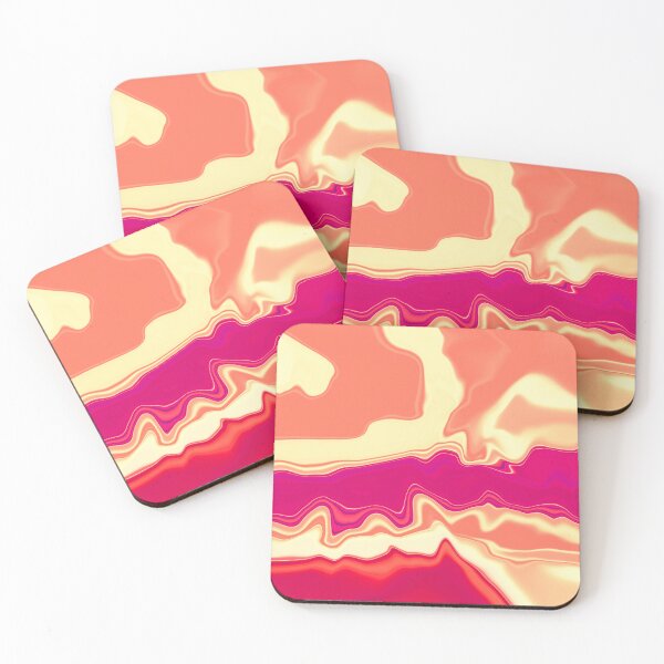 Item preview, Swirly Pink Abstract Satiny Satin Look Colorful Swirling Shapes 3 of 4 designed and sold by Beachy.