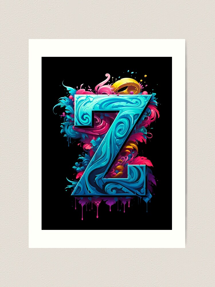 アート・デザイン・音楽 Schriftbilder:Experimentelle Kalligrafie Happy Psychedelic Hippie 01 - hauserfoto - Digital Art & AI