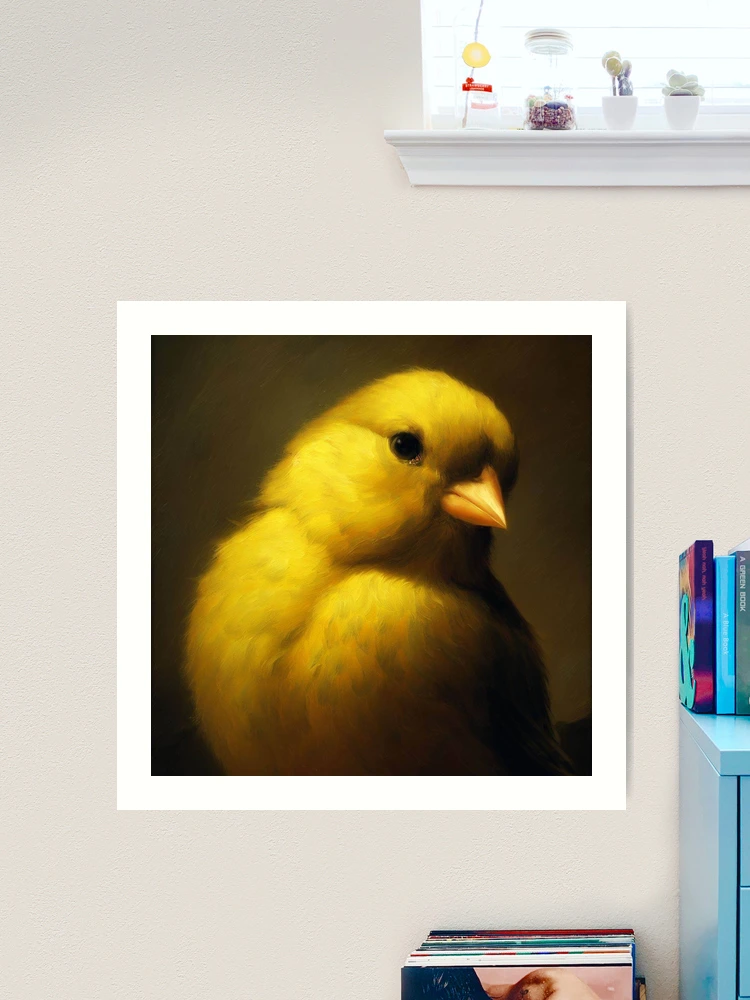 ☆どんまぐろ☆てぃんくる　版画　YELLOW CANARY アールビバン Yellow canary