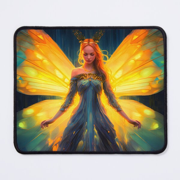 Item preview, Fairy with Iridescent Glowing Wings designed and sold by Art by Lilia.