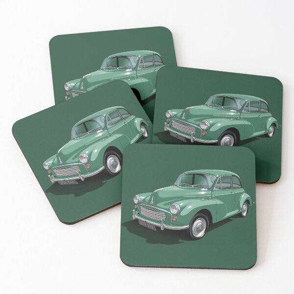 Item preview, Morris Minor in almond green designed and sold by candc-retro.