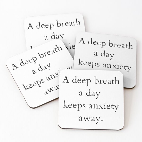 Item preview, A deep breath a day keeps anxiety away. designed and sold by druidwolfart.