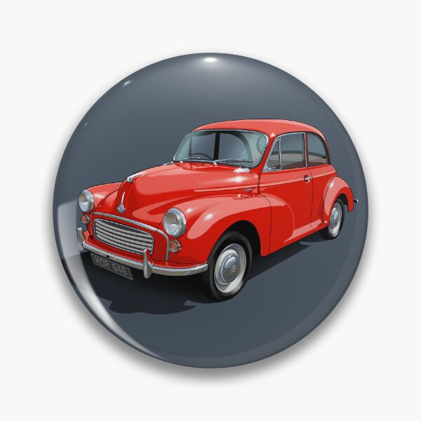 Item preview, Morris Minor in signal red designed and sold by candc-retro.