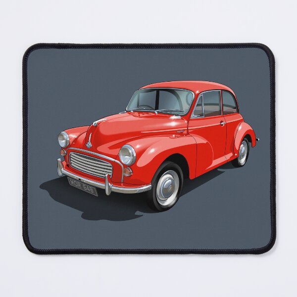 Item preview, Morris Minor in signal red designed and sold by candc-retro.