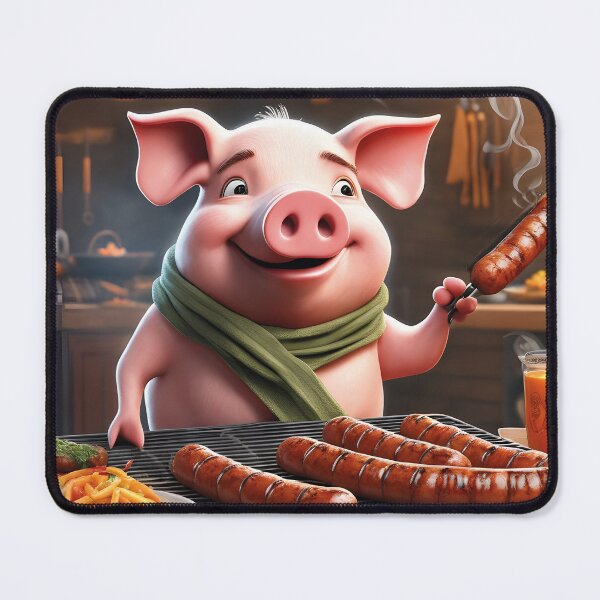 Item preview, funny pig, great barbecue evening designed and sold by Mauswohn.