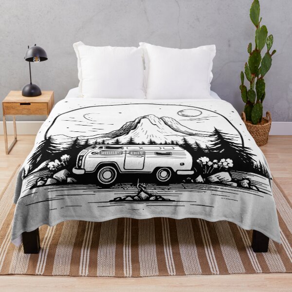 Item preview, Retro Travel: Vintage Adventure Camping Car designed and sold by ArtByKattie.