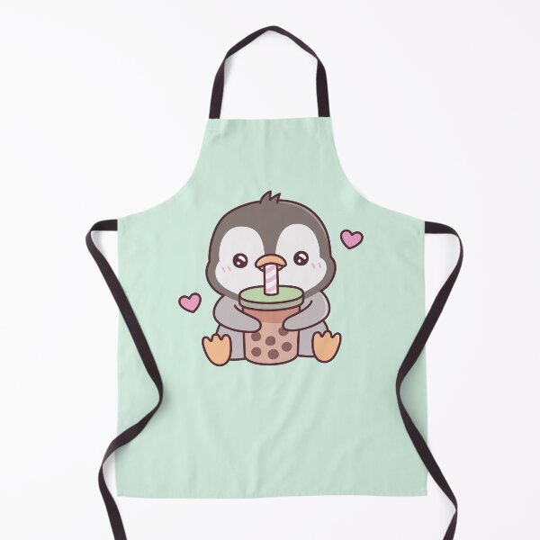 Item preview, Cute Penguin Loves Bubble Tea designed and sold by rustydoodle.