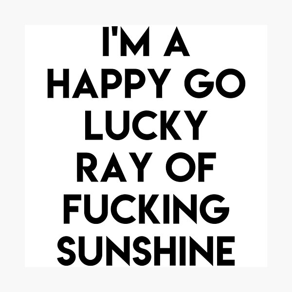 Ray Of Sunshine Lustig Fotodruck