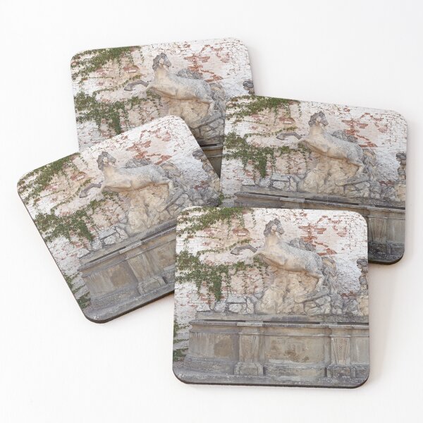 Item preview, Fountain of horse and man in the town Mikulov south moravia Czech republic designed and sold by goceris.