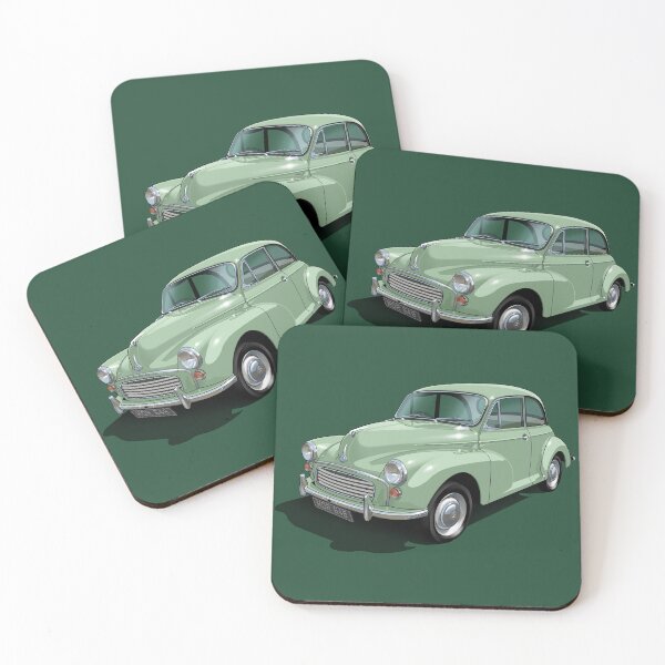Item preview, Morris Minor in sage green designed and sold by candc-retro.