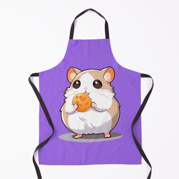 Item preview, Curious Hamster with Ball: Orange-Bowed Cartoon Sticker Art designed and sold by PaintbrushPlace.