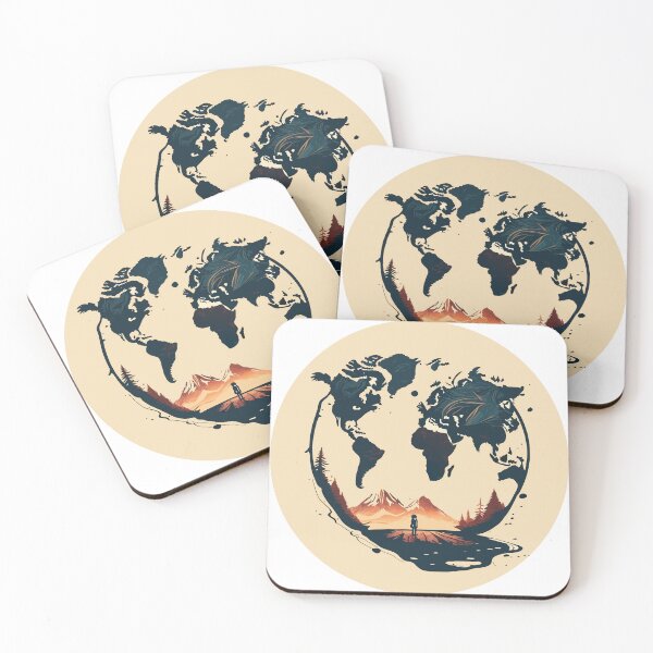 Item preview, Travel World Map Footprints designed and sold by ArchieDid.