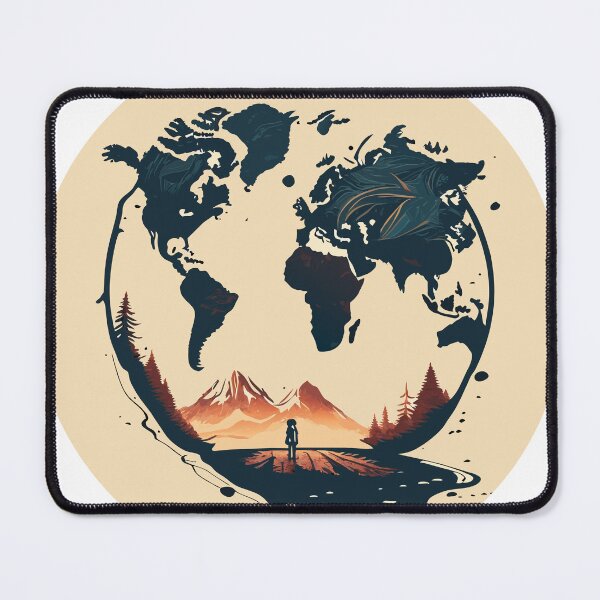 Item preview, Travel World Map Footprints designed and sold by ArchieDid.