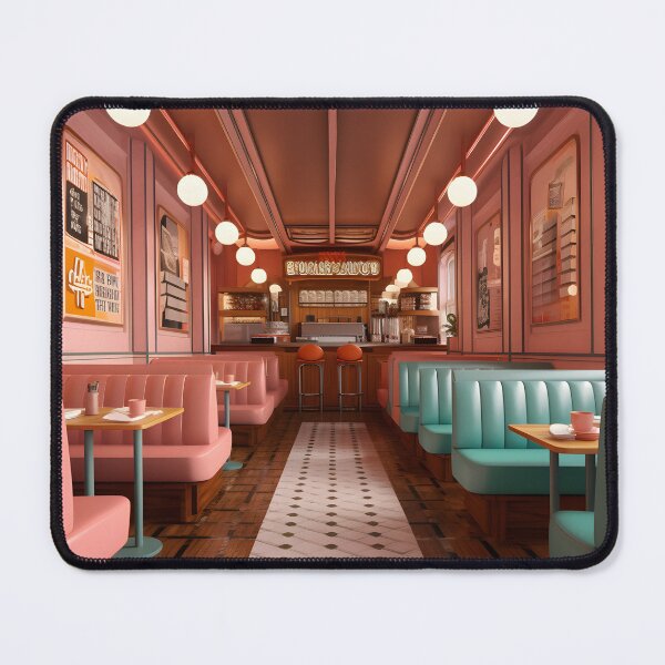 Item preview, Retro Parisian Brasserie - Old French Glamour Restaurants  designed and sold by PastelPalaceCo.