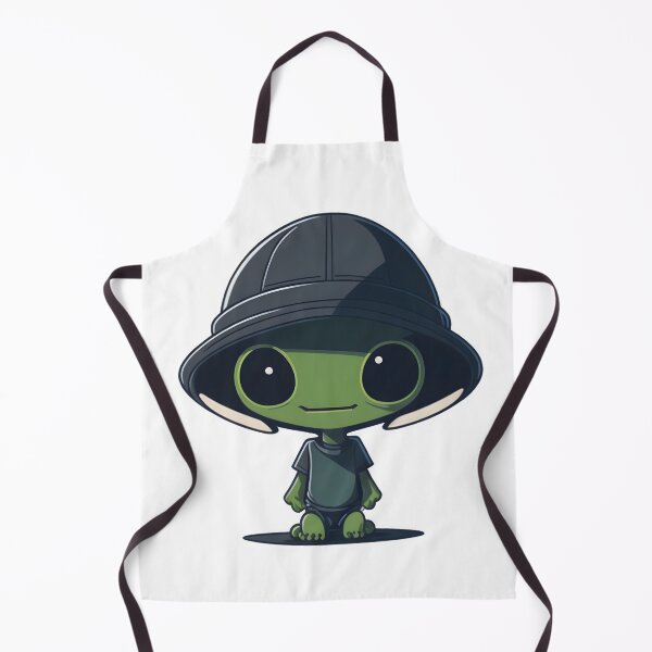 Item preview, cute alien designed and sold by BearsAndSkulls.