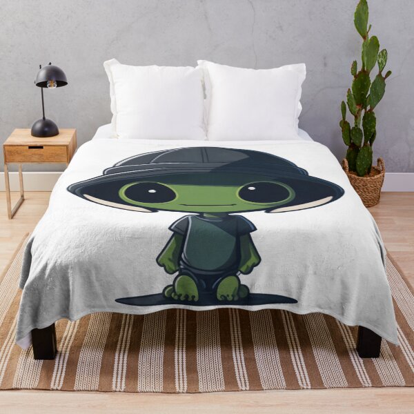 Item preview, cute alien designed and sold by BearsAndSkulls.