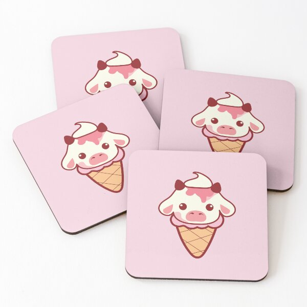 Item preview, Kawaii ice cream cow designed and sold by SunMoonMilk.