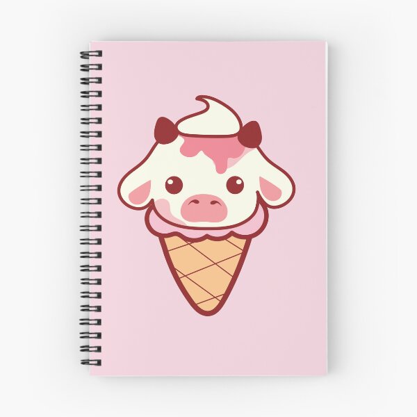 Item preview, Kawaii ice cream cow designed and sold by SunMoonMilk.