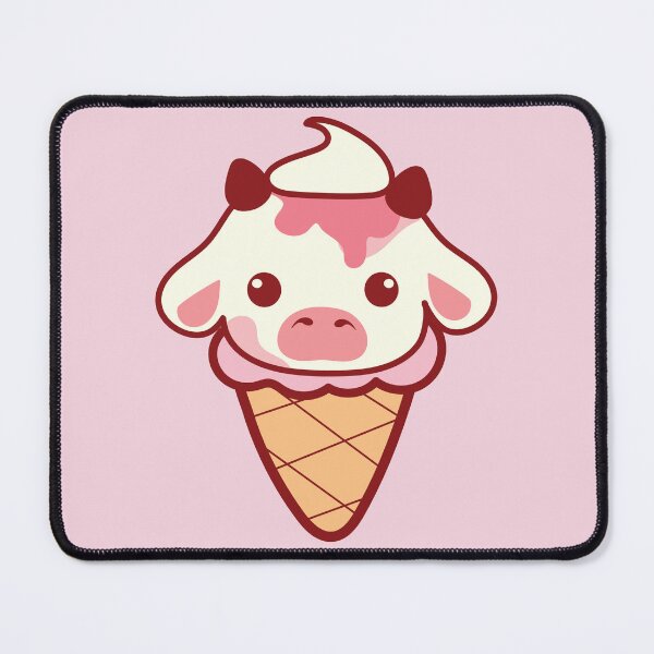 Item preview, Kawaii ice cream cow designed and sold by SunMoonMilk.
