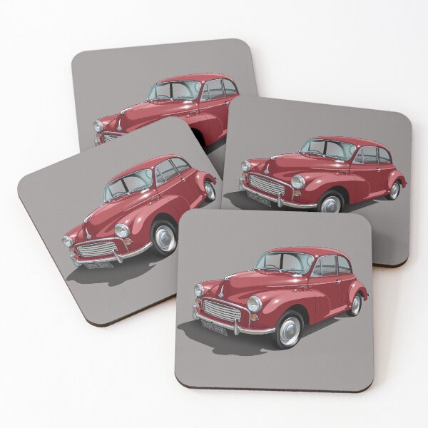 Item preview, Morris Minor in maroon designed and sold by candc-retro.