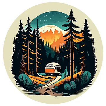 Imagen de la obra Travel Adventure Forest Camp de ArchieDid