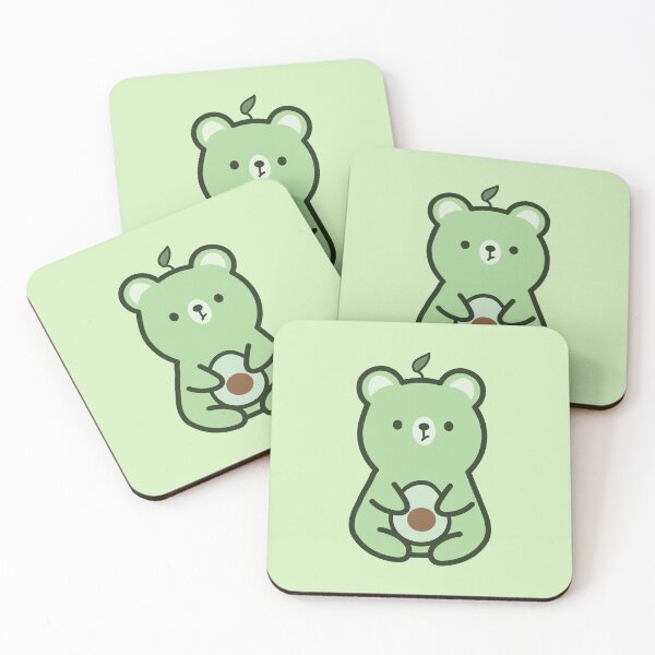 Item preview, Kawaii avocado bear designed and sold by SunMoonMilk.