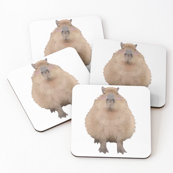 Item preview, cute and adorable capybara sitting designed and sold by Jakub Nowak.