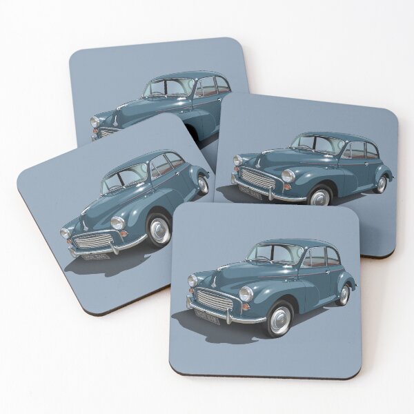 Item preview, Morris Minor in trafalgar blue designed and sold by candc-retro.