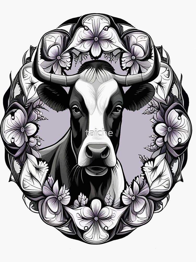 4 x 'Grumpy cow ' Temporary Tattoos (TO00060286) : Amazon.co.uk: Beauty