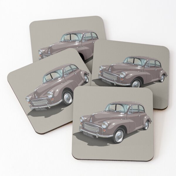 Item preview, Morris Minor in rose taupe designed and sold by candc-retro.