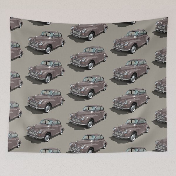Item preview, Morris Minor in rose taupe designed and sold by candc-retro.