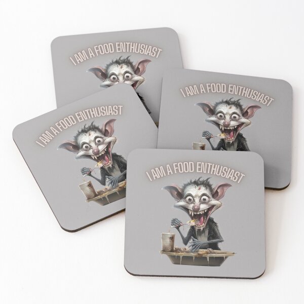 Item preview, I Am A Food Enthusiast Opossum designed and sold by MarcinCollie.