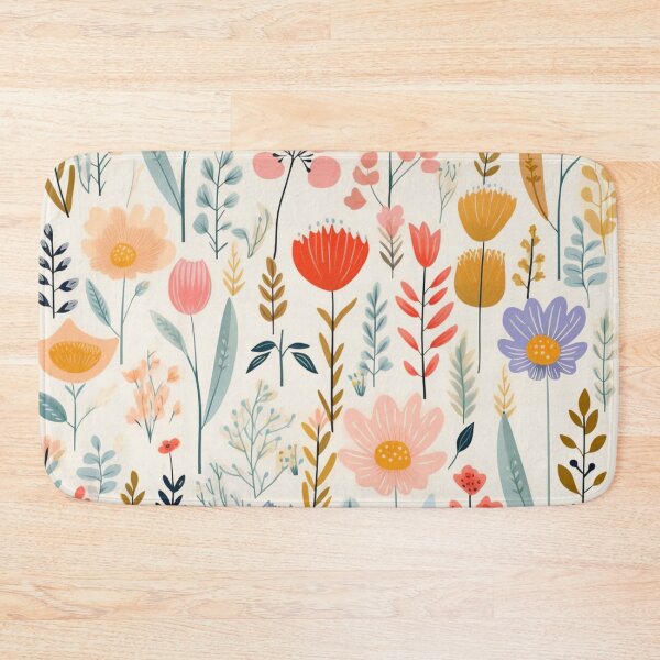 Item preview, (Non Pattern)Enchanted Flora: Boho Art Minimalist pastel-colored wildflowers. designed and sold by AlienSkinEyes.
