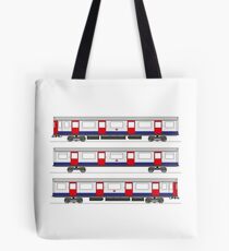 London Underground tube train Tote Bag