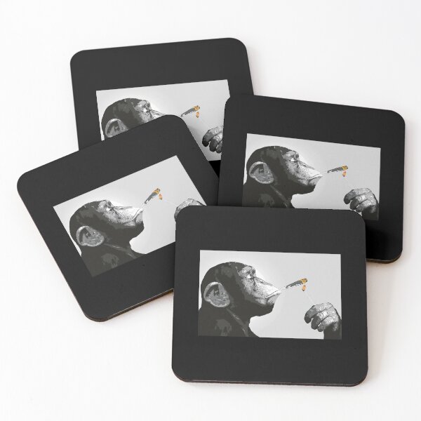 Item preview, Banksy Steez Chimp Monkey Smoking Joint Greeting Card 	 designed and sold by mkocdgfvd56.