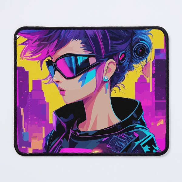 Item preview, Cyberpunk anime woman  designed and sold by HappyMoodDesign.