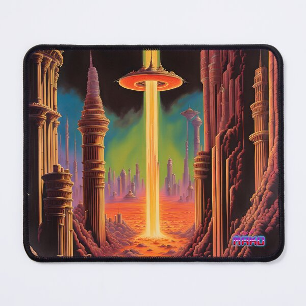 Item preview, Retro Scifi Skyline Deco CCI designed and sold by AliceMako.