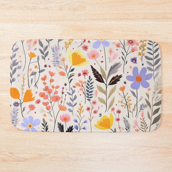 Item preview, (Non Pattern) Enchanted Flora: Boho Art Minimalist pastel-colored wildflowers. designed and sold by AlienSkinEyes.